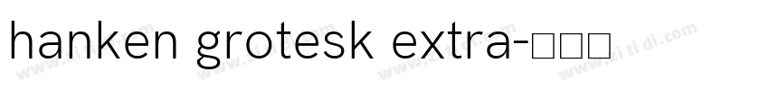 hanken grotesk extra字体转换